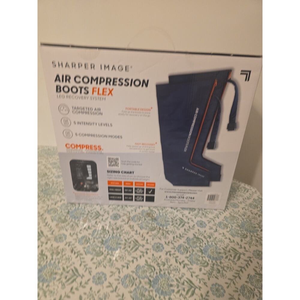 Small / Medium Sharper Image Powerboost Air Compression Boots Leg Massager Teens - Picture 2 of 2